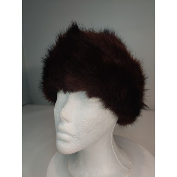 Vintage Elegant International Mink Fur Hat from Canada 21.5\